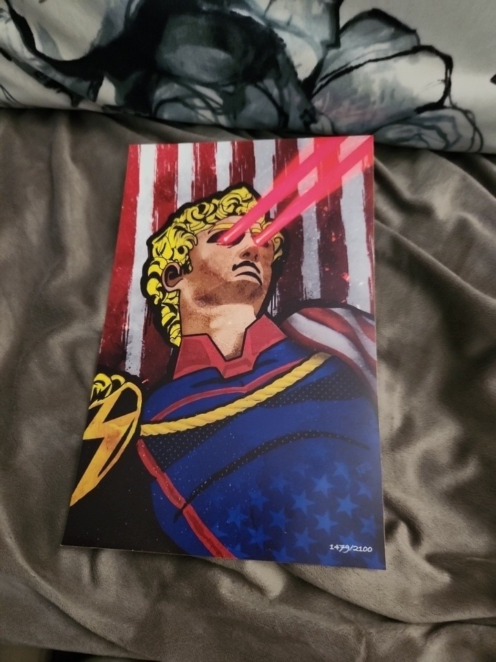 Homelander Laser Eyes Roman Statue Homage Art Print ComicTom101 1479 Of 2100 Homelander Laser Eyes Roman Statue Homage Art Print ComicTom101 1479 Of 2100