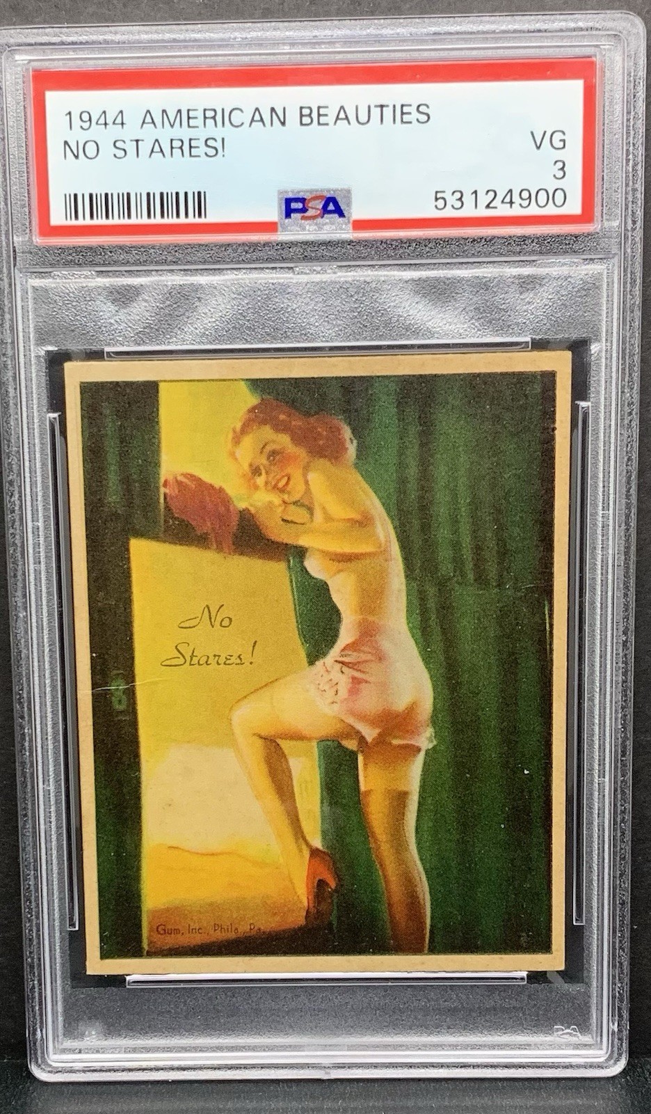 1944 Gum Inc American Beauties R-59 NO STARES PSA 3 VG
