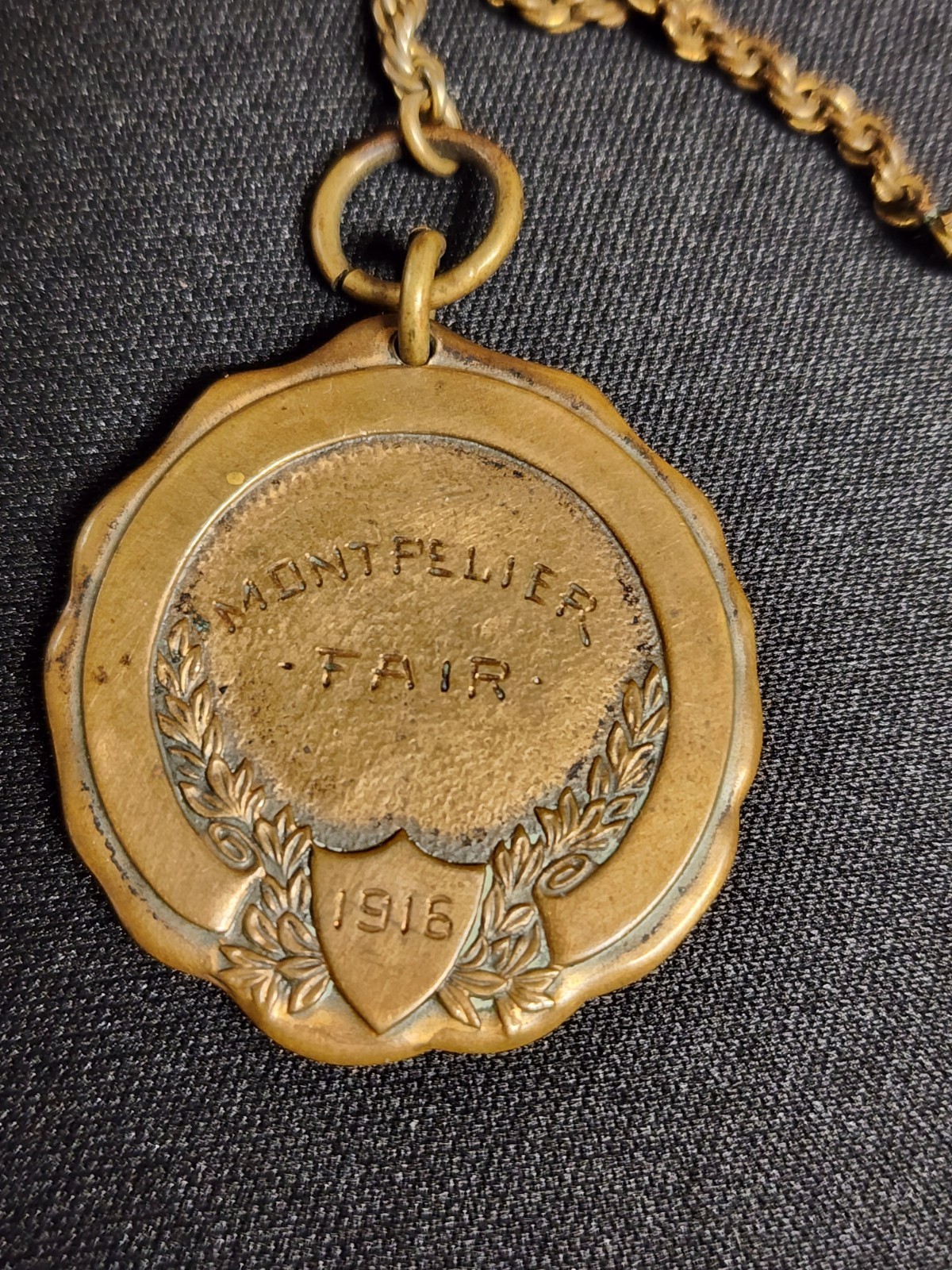 Antique 1916 Montpelier Fair Award \'Second Relay\' Race Vermont Sport Memorabilia