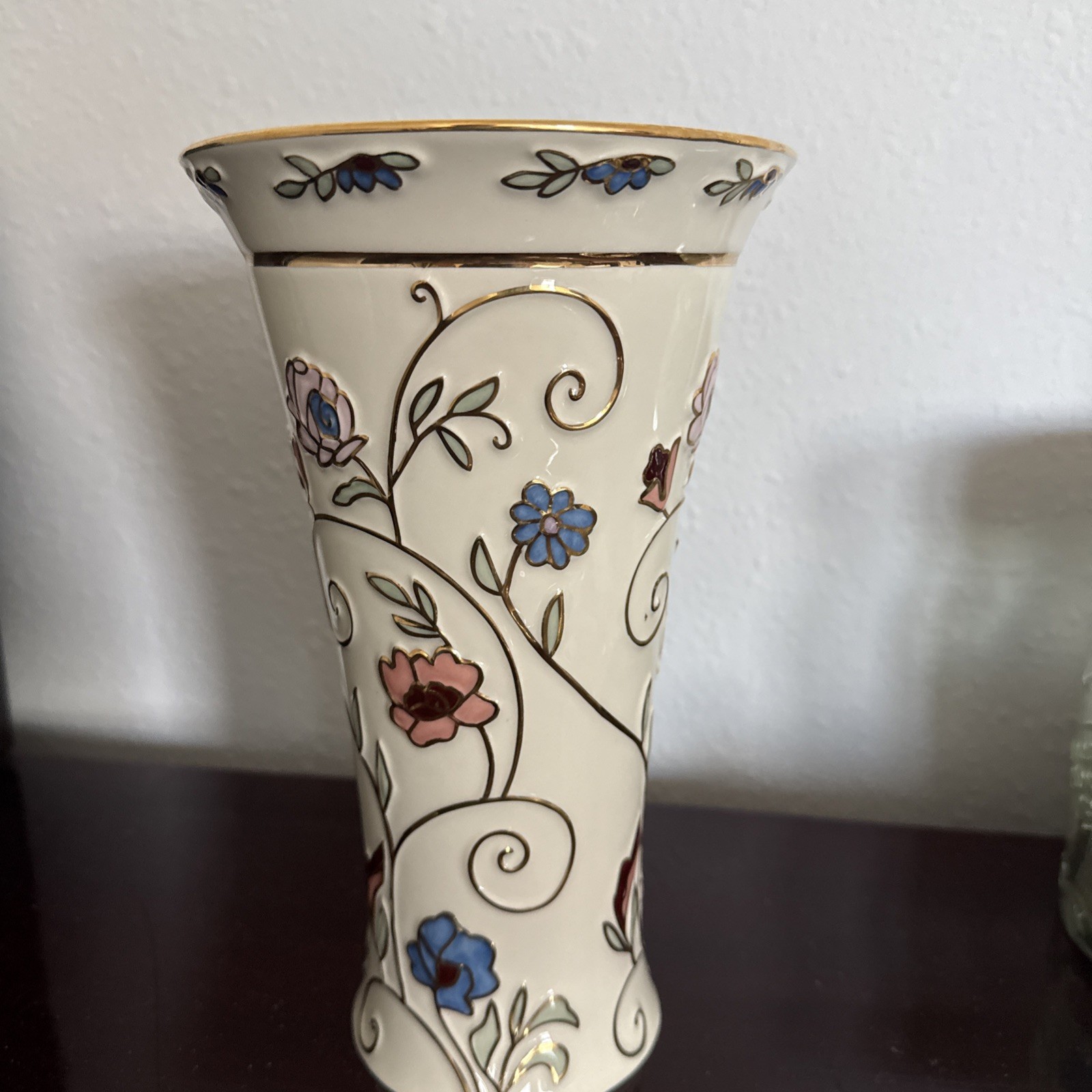 Lenox Gilded Garden Floral Decorated Medium 9.5 Lenox Gilded Garden Floral Decorated Medium 9.5