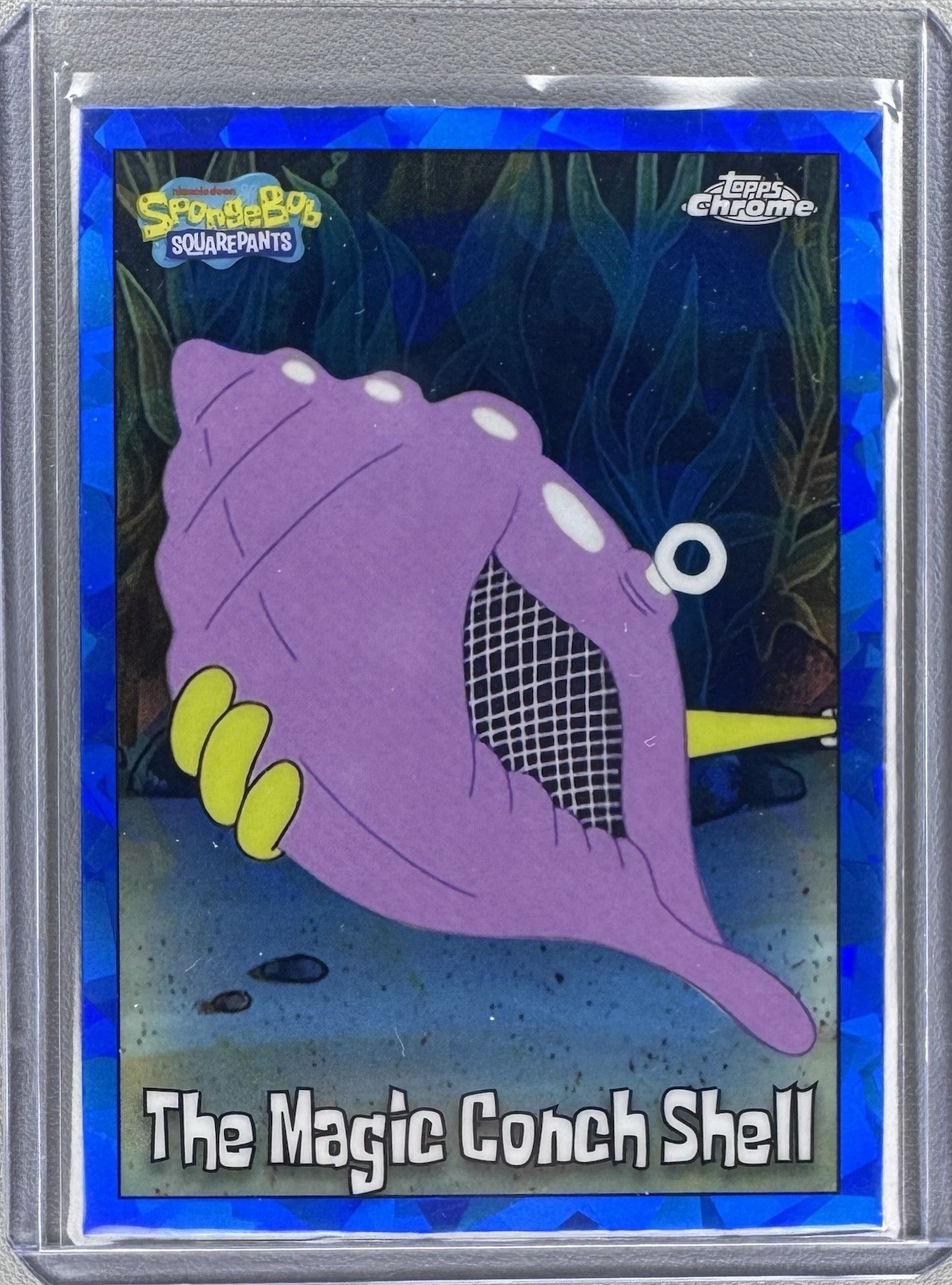 2025 Topps Chrome Sapphire SpongeBob The Magic Conch Shell #193