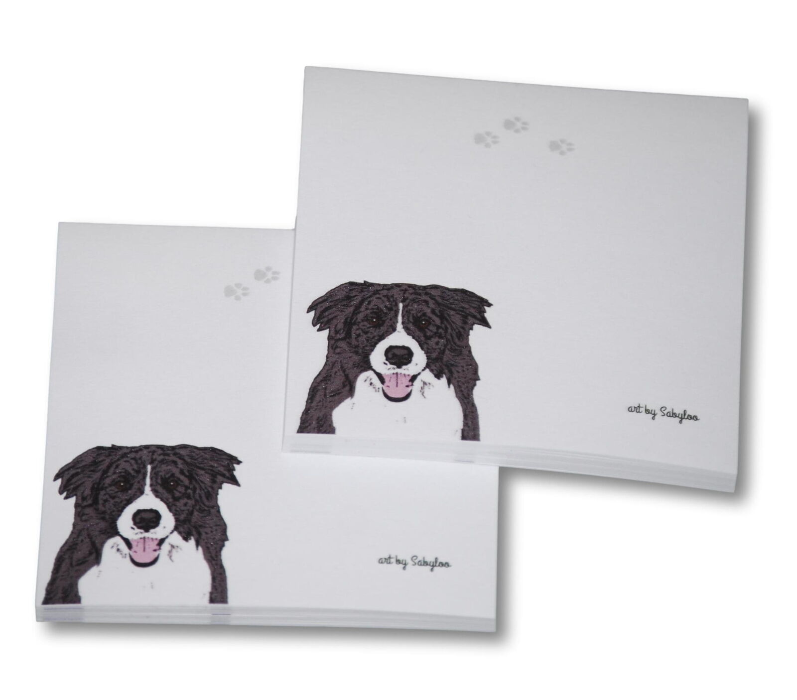 Border Collie Sticky Notes Notepad - 100 Sheets