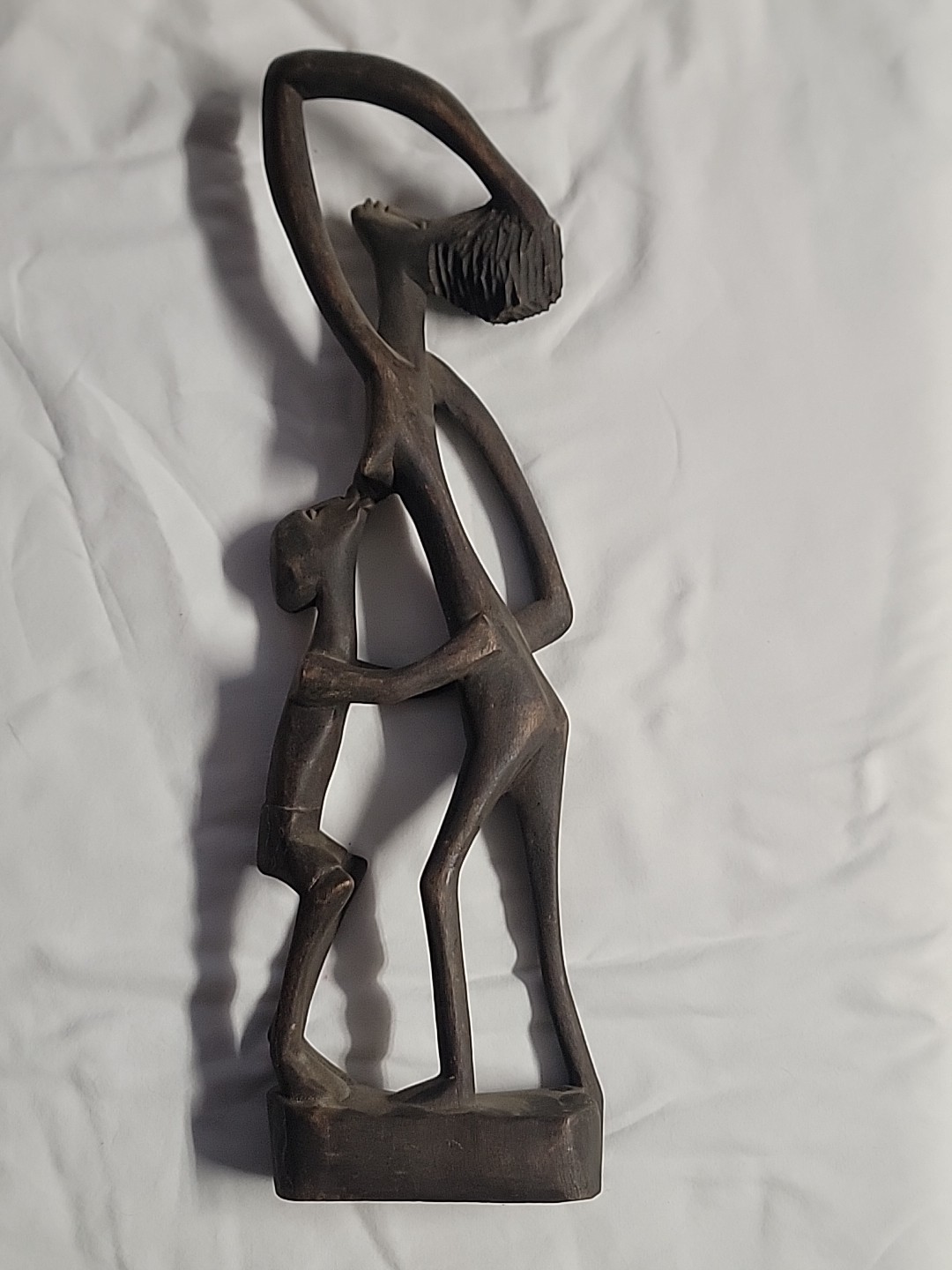 Vintage African Tribal Hand Carved Wood Sculpture – Primitive Ethnic Art Statue Vintage African Tribal Hand Carved Wood Sculpture – Primitive Ethnic Art Statue