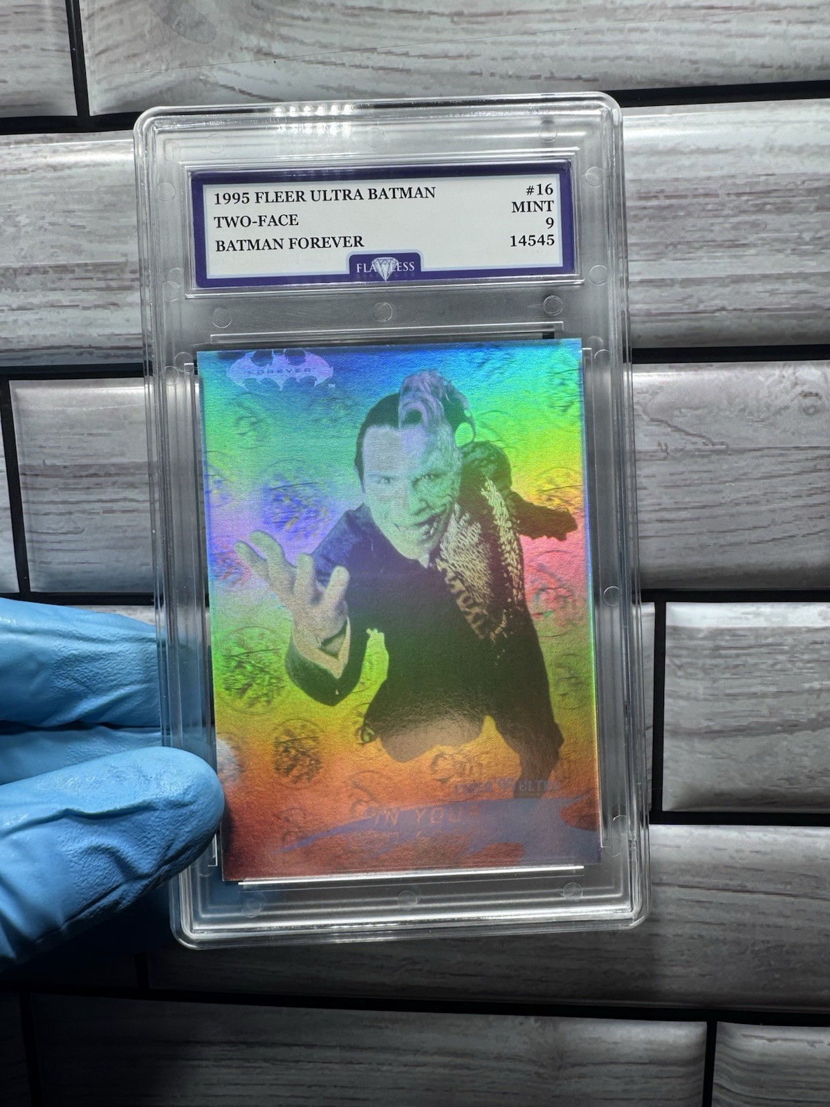 1995 Fleet Ultra Two Face Batman Hologram