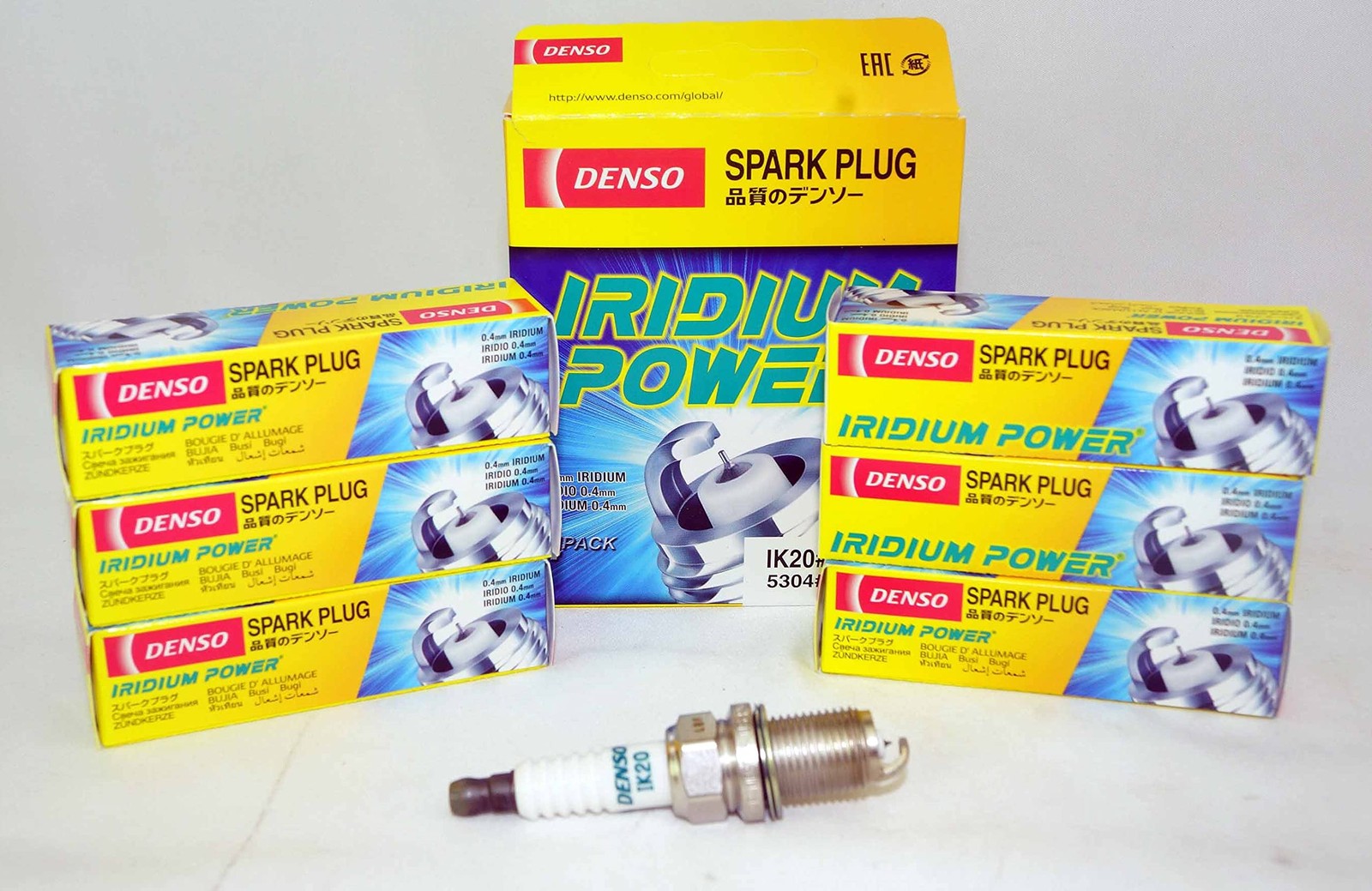Denso IK20 Iridium Power Spark Plugs - 6 PCS NEW