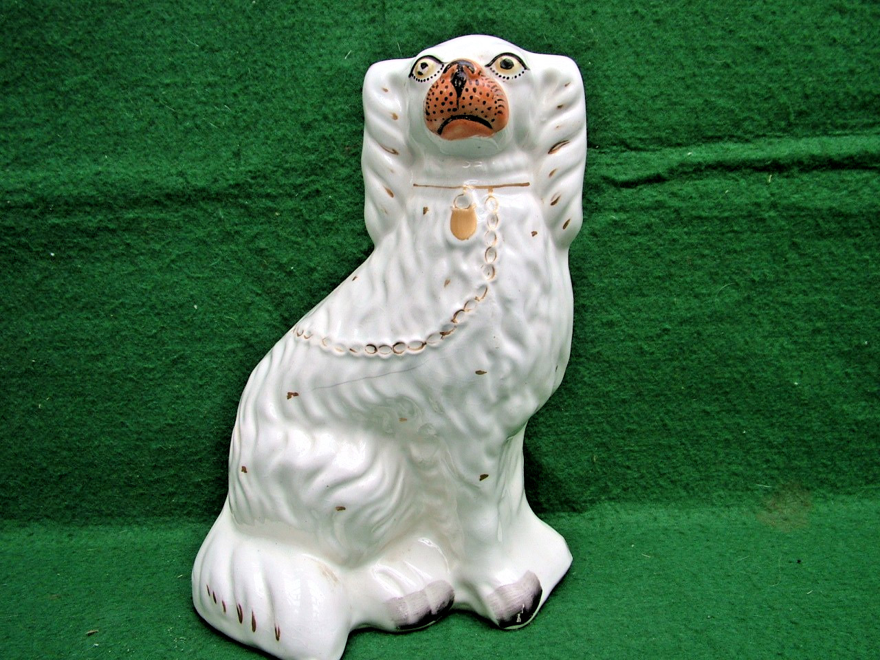  ORIGINAL C19th STAFFORDSHIRE (SPANIEL) DOG in EXCELLENT CONDITION