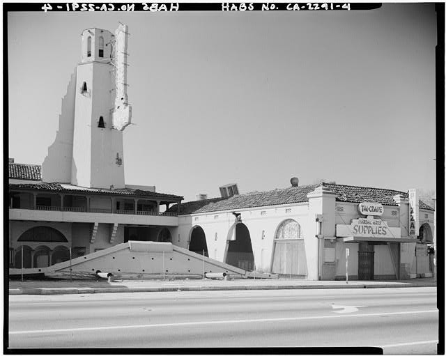Photo:Whittier Theatre Whittier California 1930s West Side Elevation