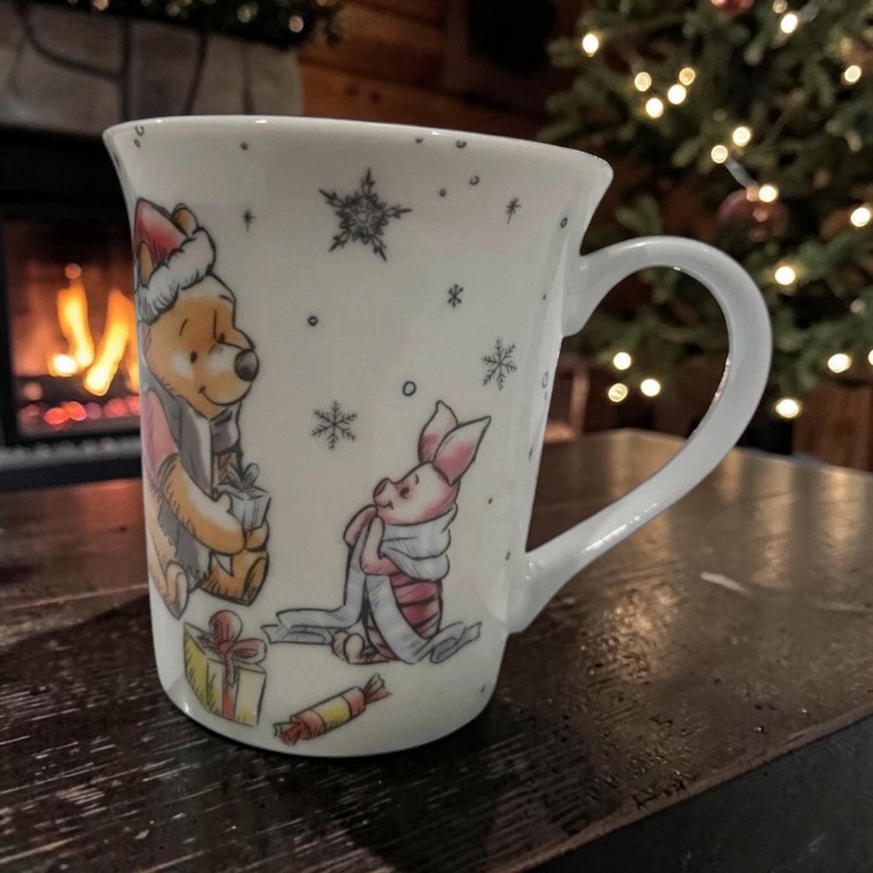 Disney Winnie the Pooh Piglet Christmas Mug 13 oz 2024 Hobby Lobby Holiday New