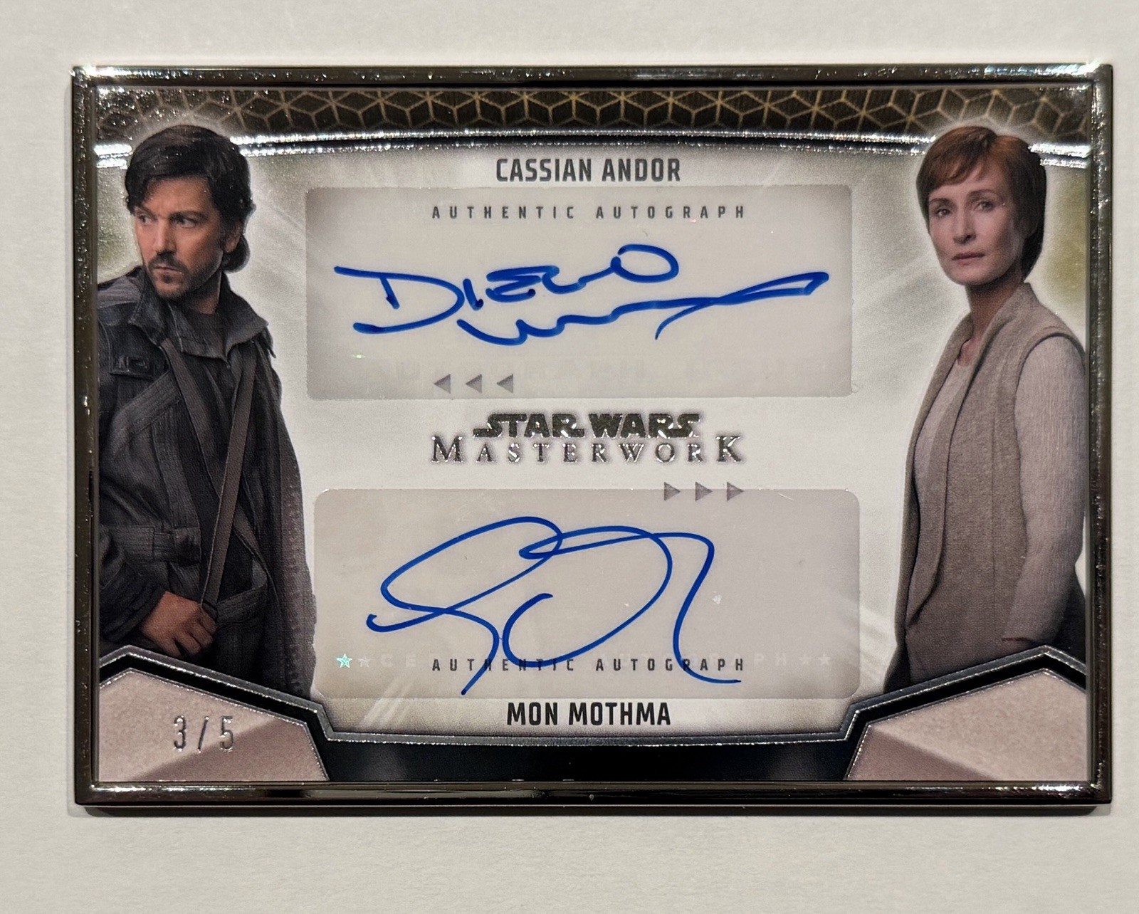 2025 Topps Star Wars Masterwork Dual Auto - Andor & Mothma /5