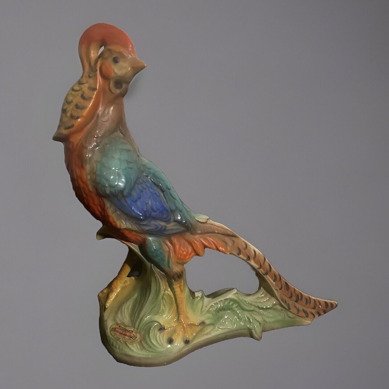 Vintage Casa Vinicola Boccaccio Wild Rooster Bird Wine Decanter (1968) Empty Vintage Casa Vinicola Boccaccio Wild Rooster Bird Wine Decanter (1968) Empty