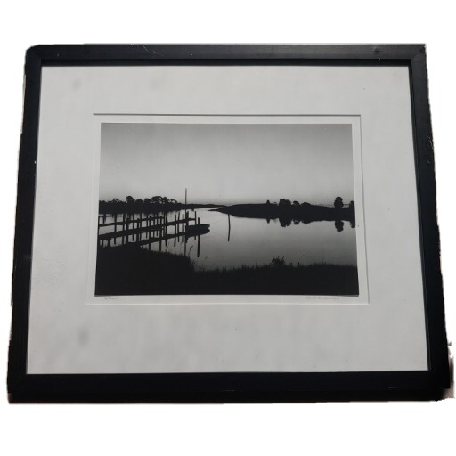 Photo Of Dock Water Front Harthaven Martha\'s Vineyard Black And White 17.5\