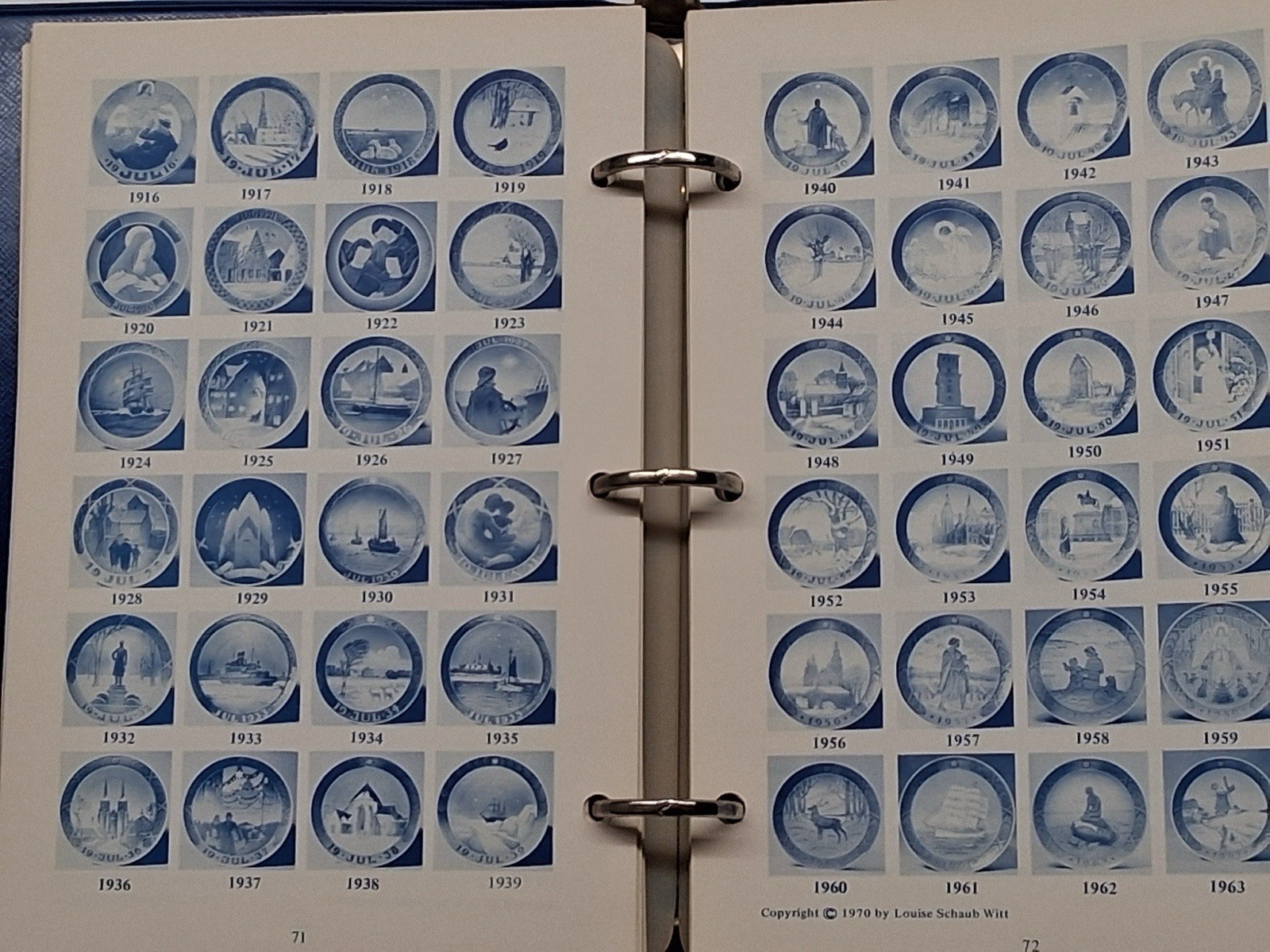 1971 Wonderful World of Plates Dealer Binder by Louise Schaub Witt Signed