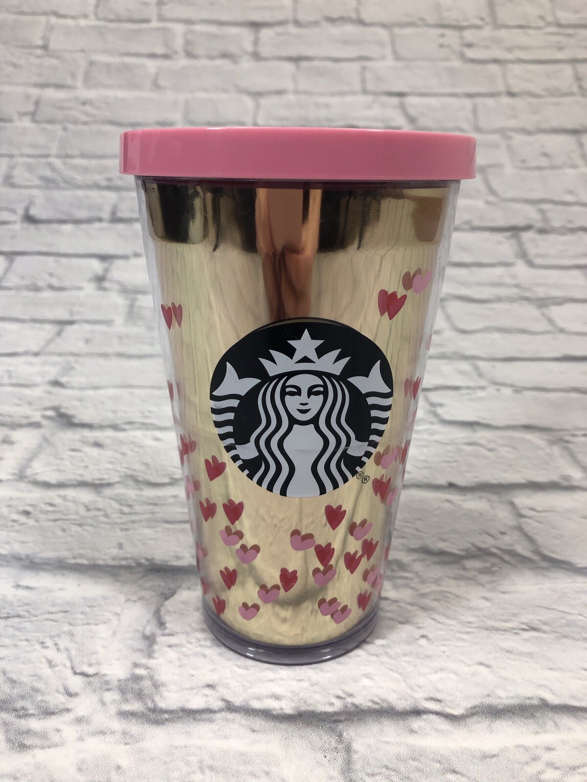 Starbucks Valentine\'s Day 2019/2020 Heart Tumbler 16oz. RARE *