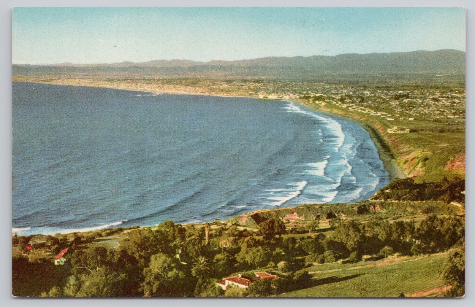Santa Monica California, Los Angeles County West Coast Beaches, Vintage Postcard