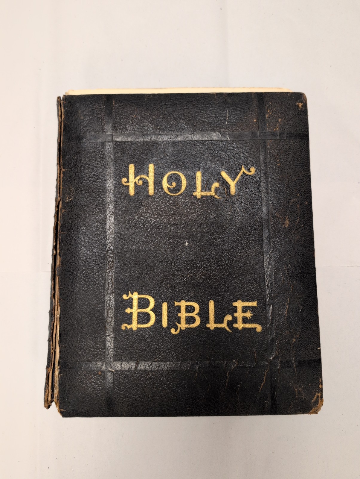 Large 1872 Holy Bible - People's Standard Edition by Ziegler and McCurdy in USA 