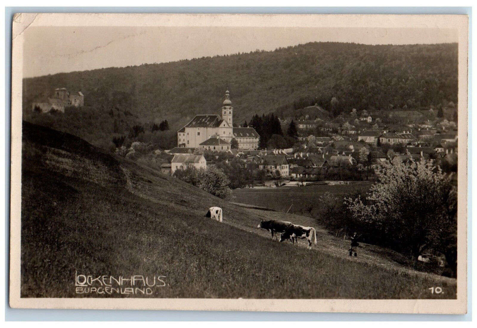 Lockenhaus Burgenland Austria Postcard General View 1930 Posted RPPC Photo