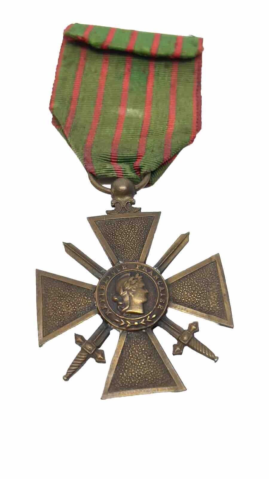 Original  WWI French Croix de Guerre Medal 1914 – 1916 WW1