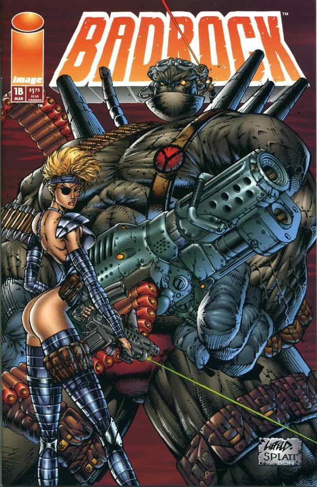 Badrock #1B VF; Image | Stephen Platt Rob Liefeld - w/Bag+Board