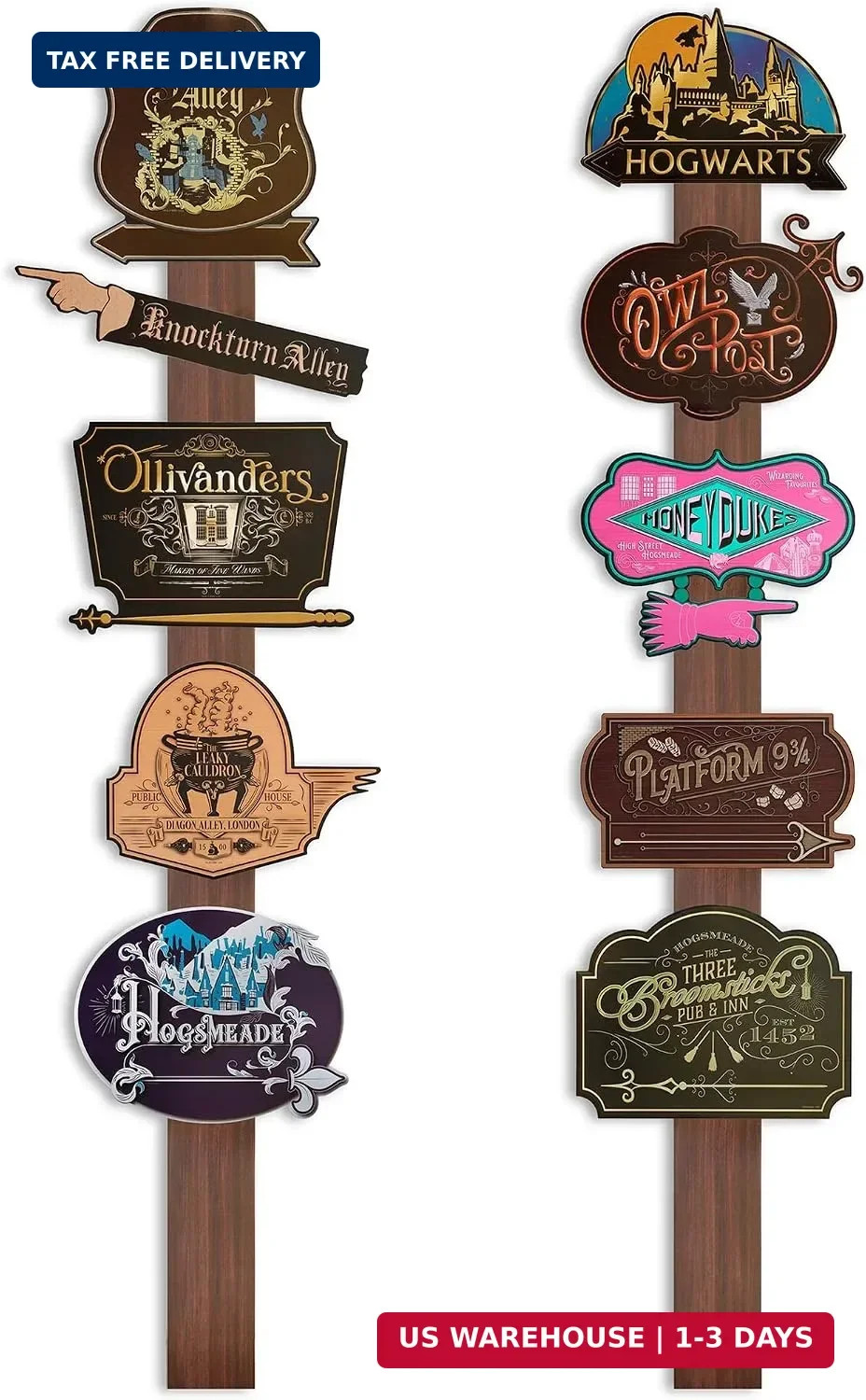 ConQuest Harry Potter Wizarding World Directional Sign Set
