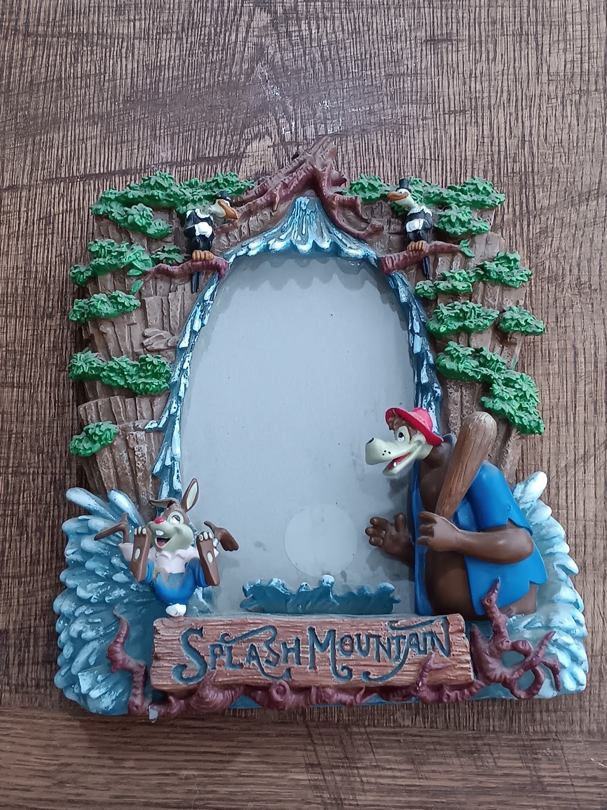 Vtg Disney Splash Mountain Resin 3D Picture FrameRabbit & Bear 6.5 Vtg Disney Splash Mountain Resin 3D Picture FrameRabbit & Bear 6.5