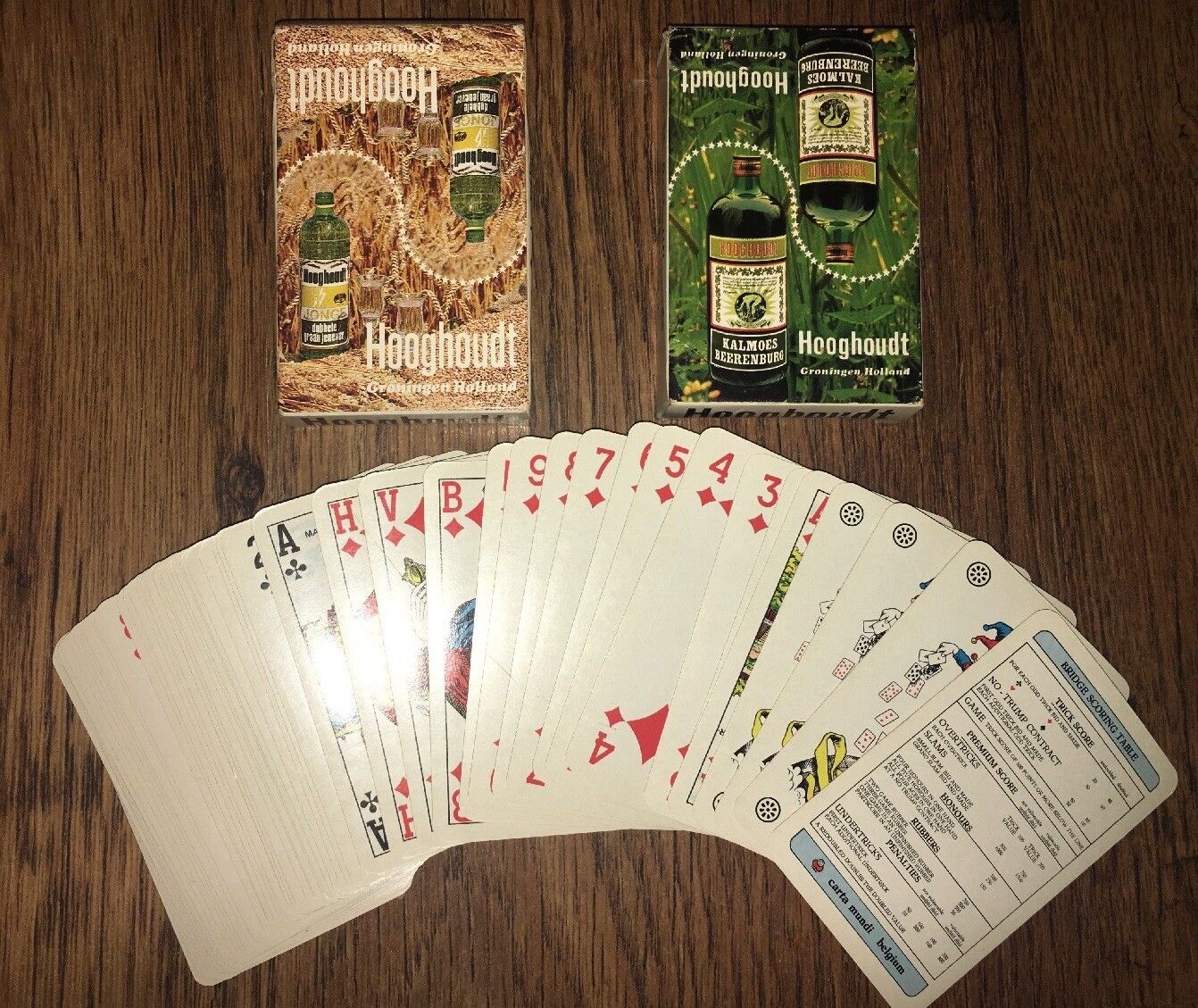 x2 HOOGHOUDT Beer Vintage Playing Cards Complete Sets x2 HOOGHOUDT Beer Vintage Playing Cards Complete Sets