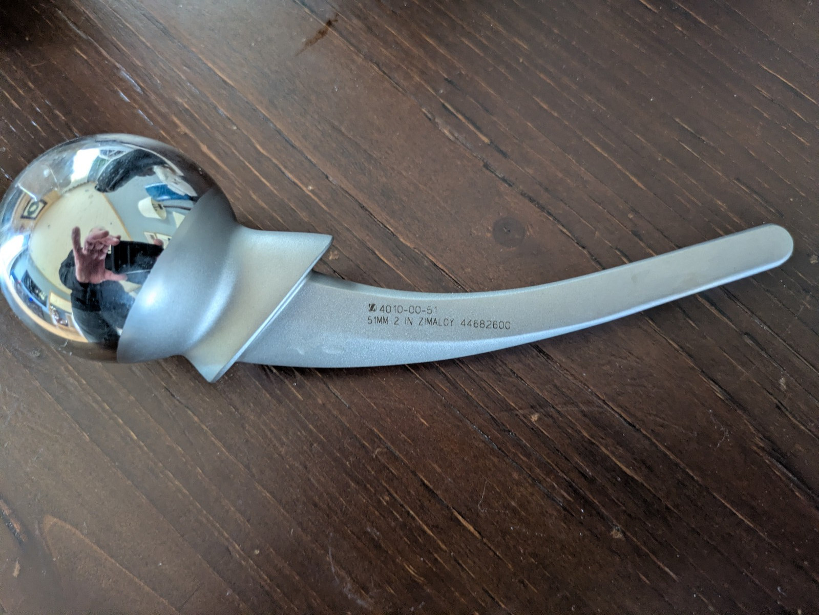 Vintage ZIMMER 4010-00-51 51mm 2in Std Neck  Zimaloy Hip  Ball Joint Ortho Gift