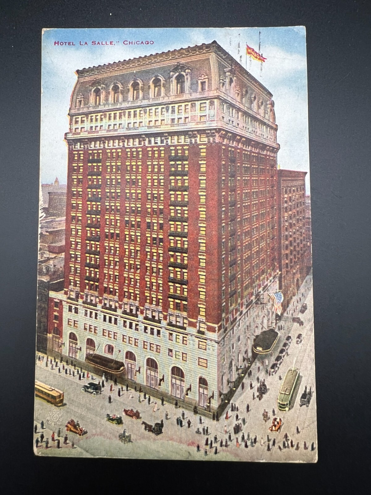 ANTIQUE POSTCARD HOTEL LA SALLE CHICAGO ILLINOIS - J753