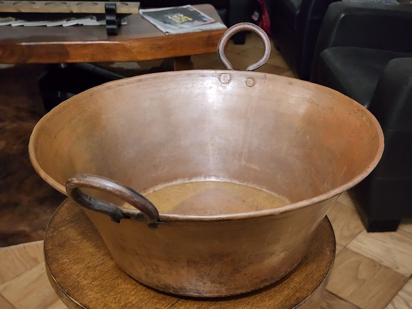 Authentic Mexican Hammered Cazo Copper Pot vintage Authentic Mexican Hammered Cazo Copper Pot vintage