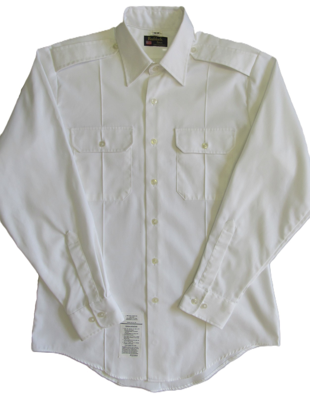 NWT MENS 16.5 x 35 ARMY SERVICE UNIFORM Long Sleeve ASU Dress White Shirt