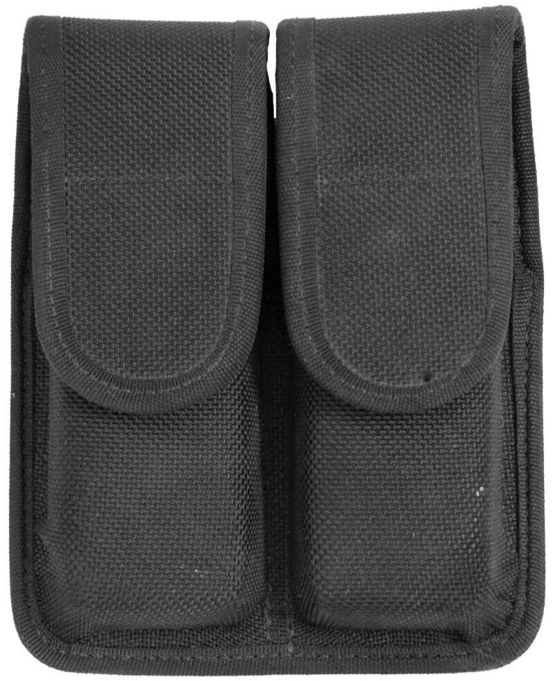 US Military Blackhawk Double 9mm Pouch Police Ammo Case Black 2 Mag 01386