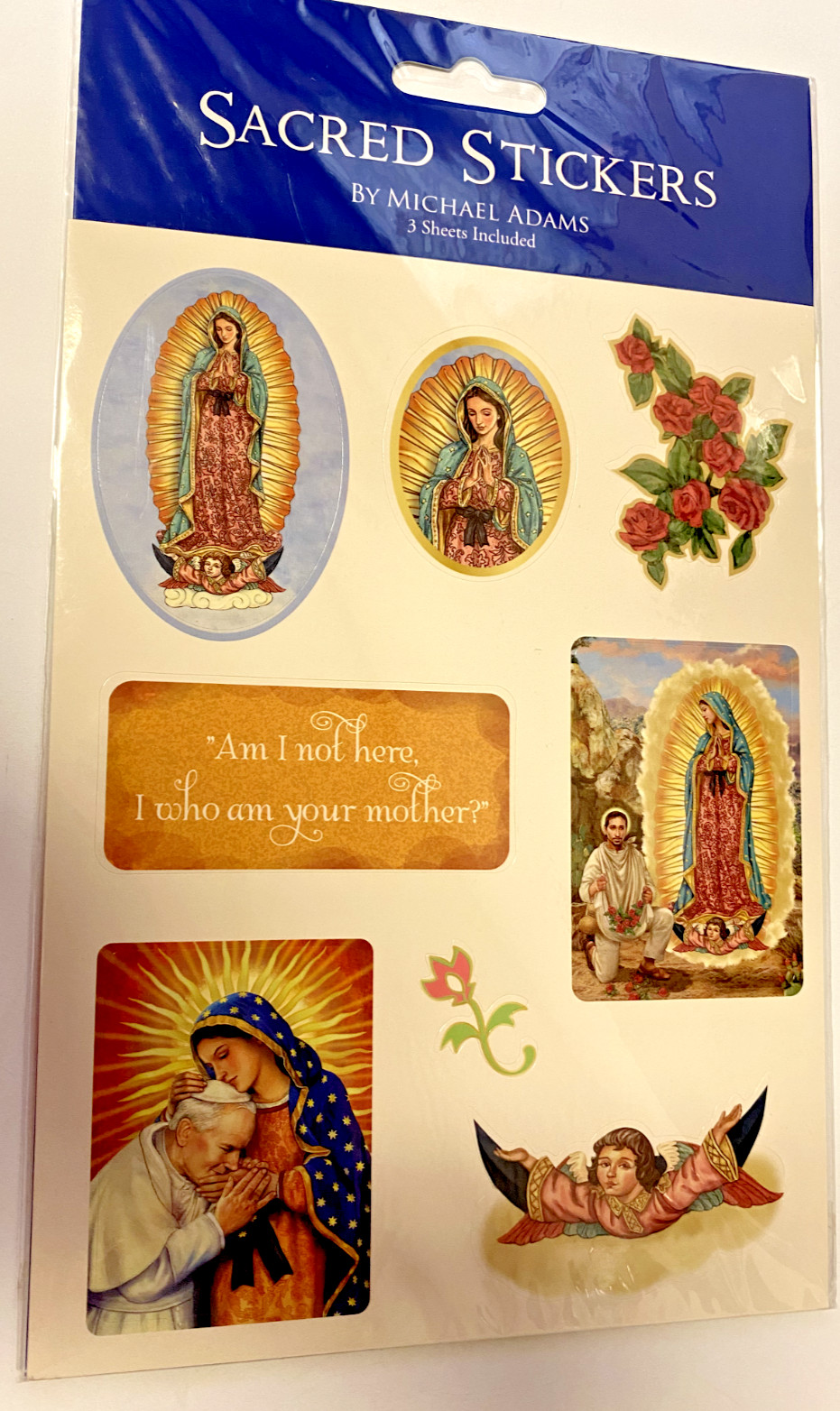 O L of Guadalupe Stickers (assorted), 3 sheets per pk ,New #AB-69