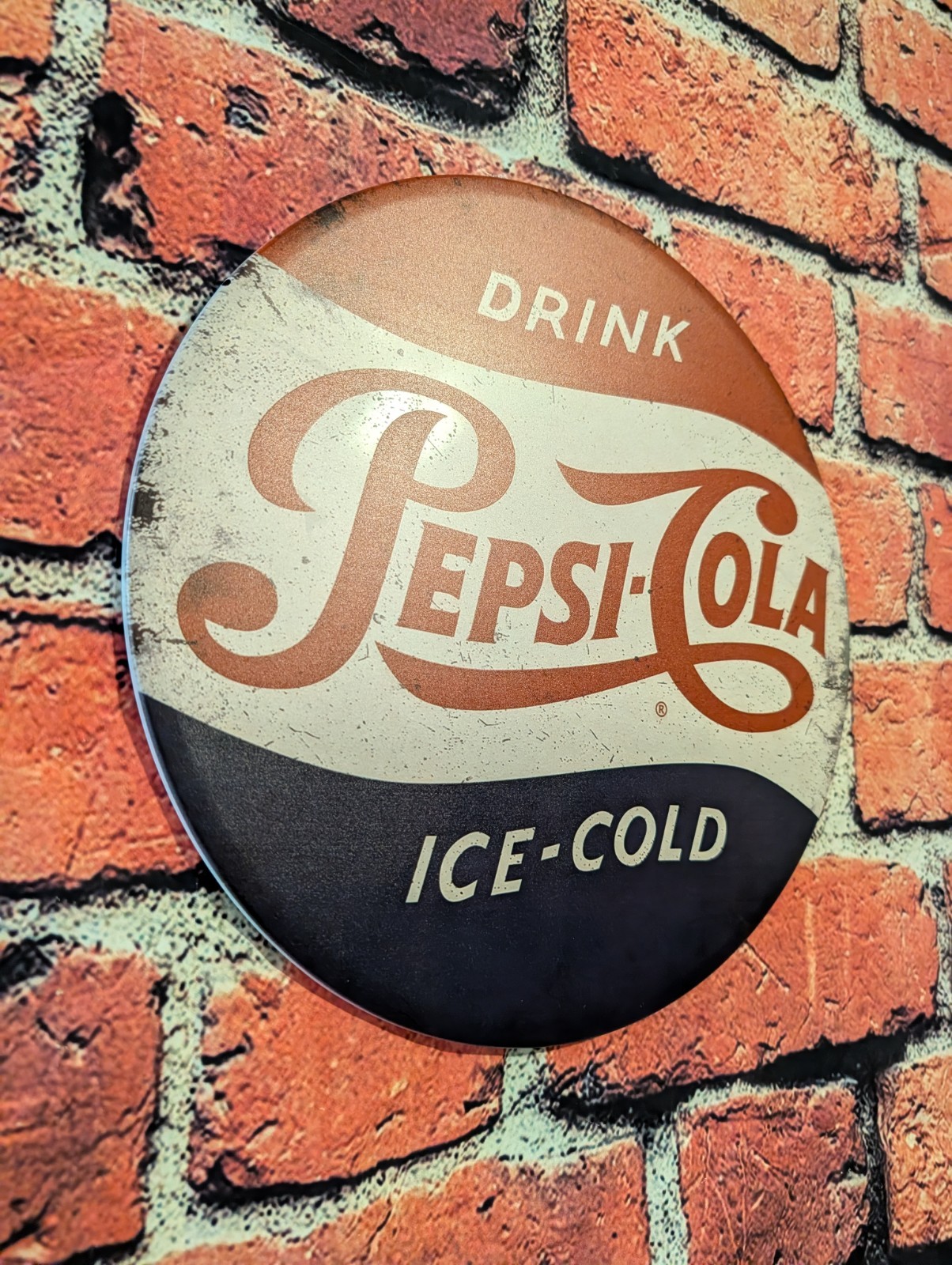 Pepsi Cola Vintage Logo Metal Sign | 12