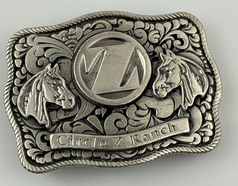 Circle Z Dude Ranch Western Heritage Belt Buckle Rodeo Horse Patagonia Arizona