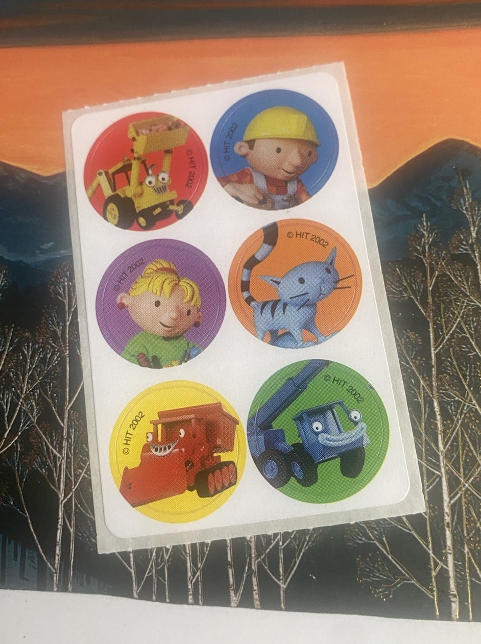 SmileMakers Bob The Builder Mini Dots Sticker Mod 2x4 Inches SmileMakers Bob The Builder Mini Dots Sticker Mod 2x4 Inches
