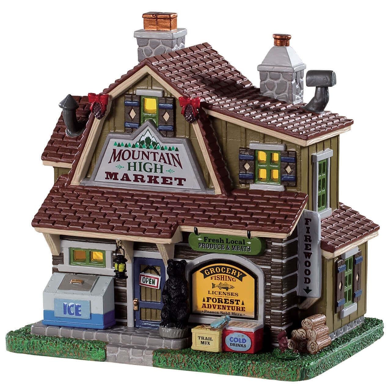 Lemax Vail Village Mountain High Market 95534