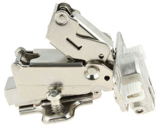 165 Degree Full Overlay Easy-Clip Hinge-Mounting Plate, Screws