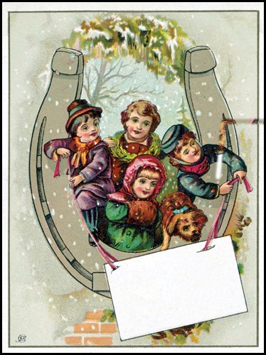 1880s Stock Trade Card Reproduction Advertisement Victorian Winter personalized