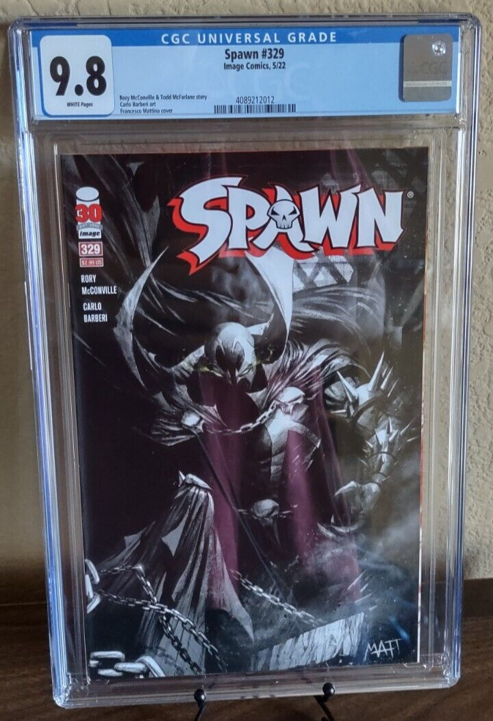 spawn 329 9.8 CGC TODD MCFARLANE STORY MATTINA COVER spawn 329 9.8 CGC TODD MCFARLANE STORY MATTINA COVER