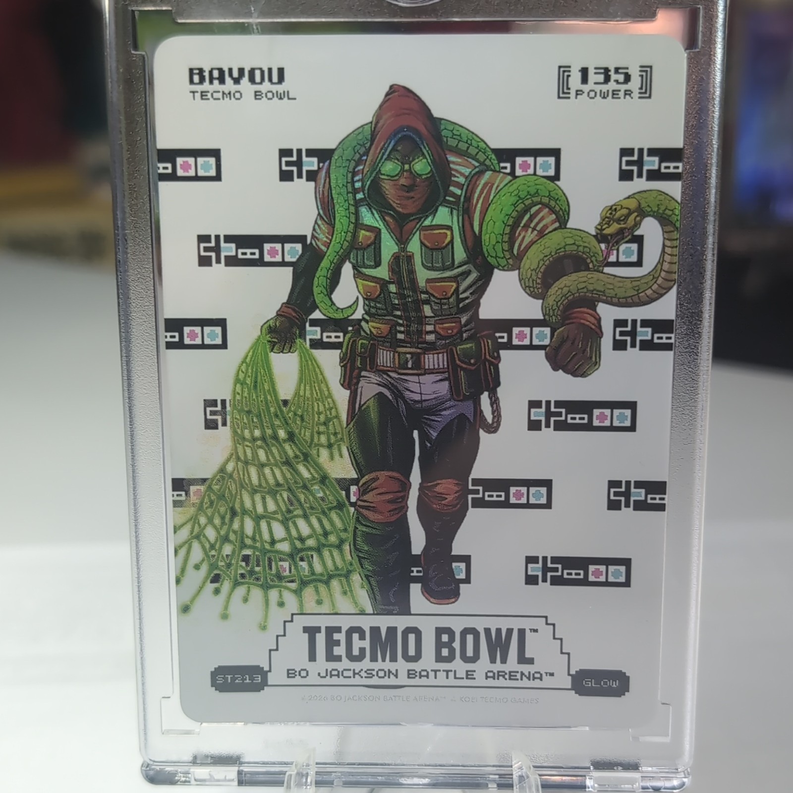 Tecmo Bowl Bo Jackson Battle Arena Bayou Glow Power 135 #ST213 Trading Card