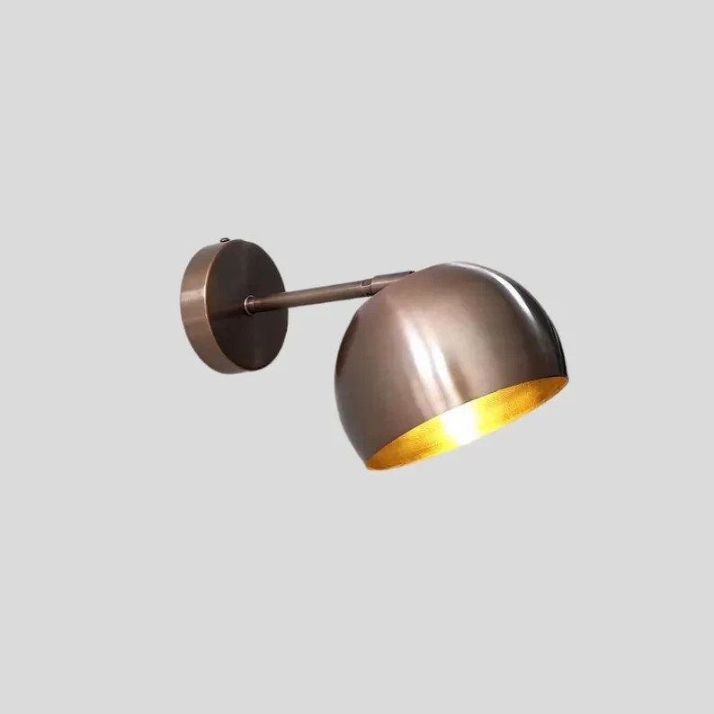 Adjustable Sputnik Stilnovo Brass Wall Sconce Mid Century Modern Light Fixture