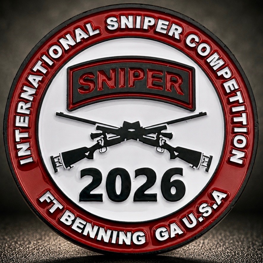 Sniper Competition Challenge Coin 2026 Ft Benning Army LIMITED
