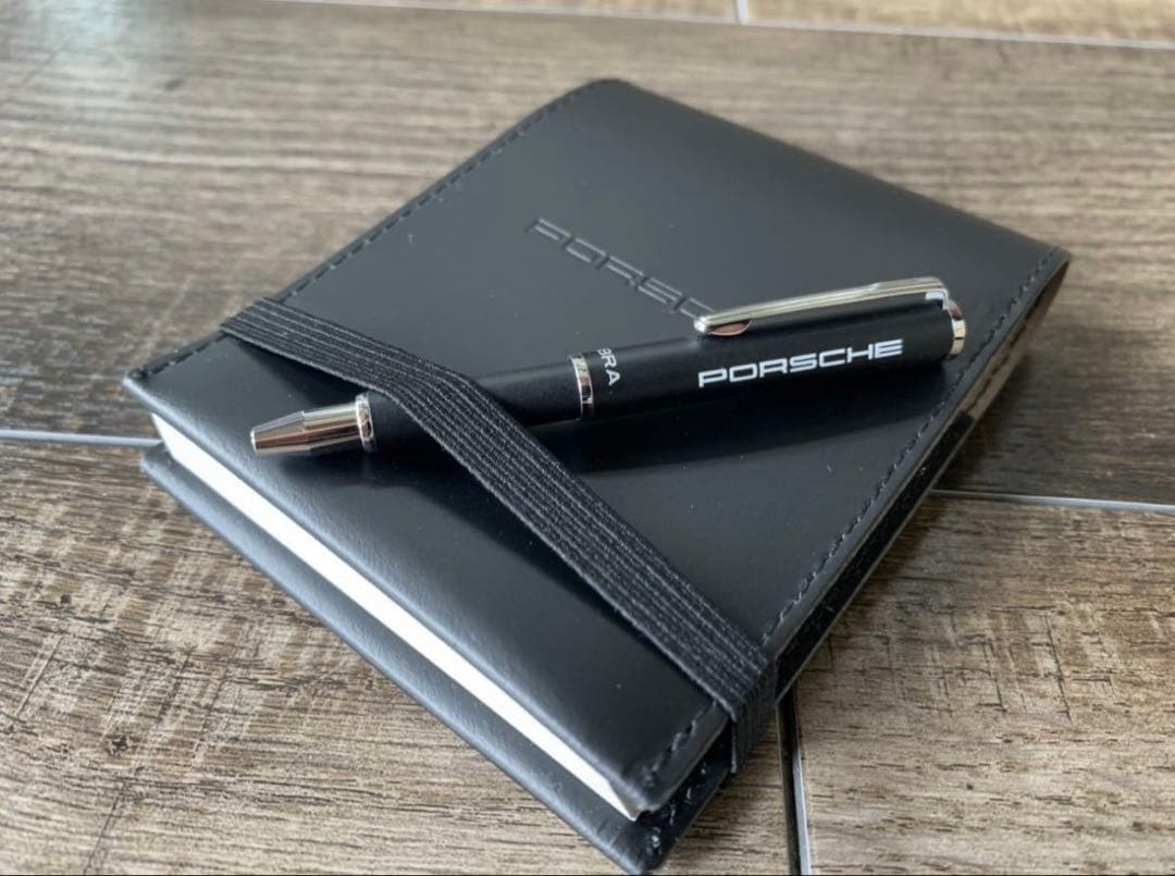 Porsche Notepad Pen Set Novelty RARE