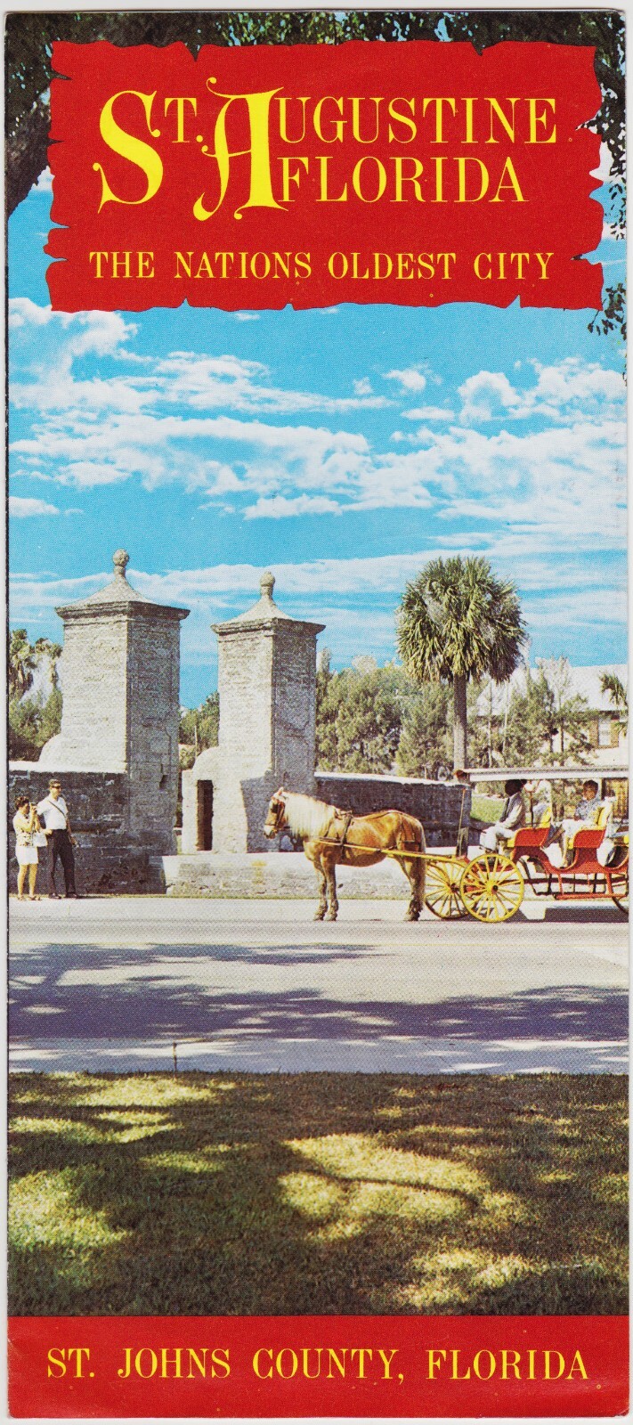 1960\'s St. Augustine Florida Tourism Promotional Brochure