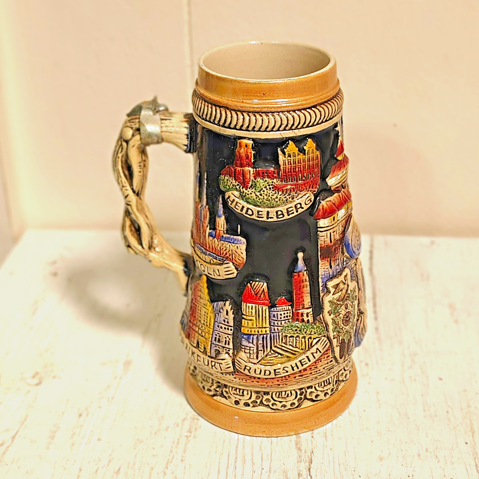 King Germany Deutschland Limited Edition Handpainted Collectible Beer Stein King Germany Deutschland Limited Edition Handpainted Collectible Beer Stein