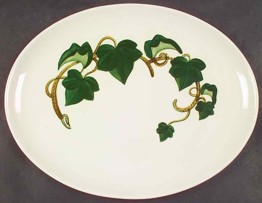 Metlox - Poppytrail - Vernon California Ivy Oval Serving Platter 352893