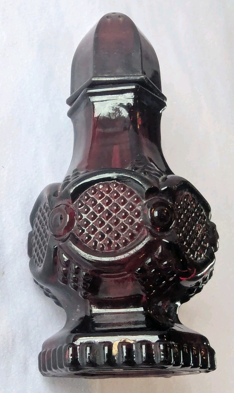 Avon 1978 Cape Cod Ruby Glass Salt or Pepper Shaker ONE ONLY 4.5