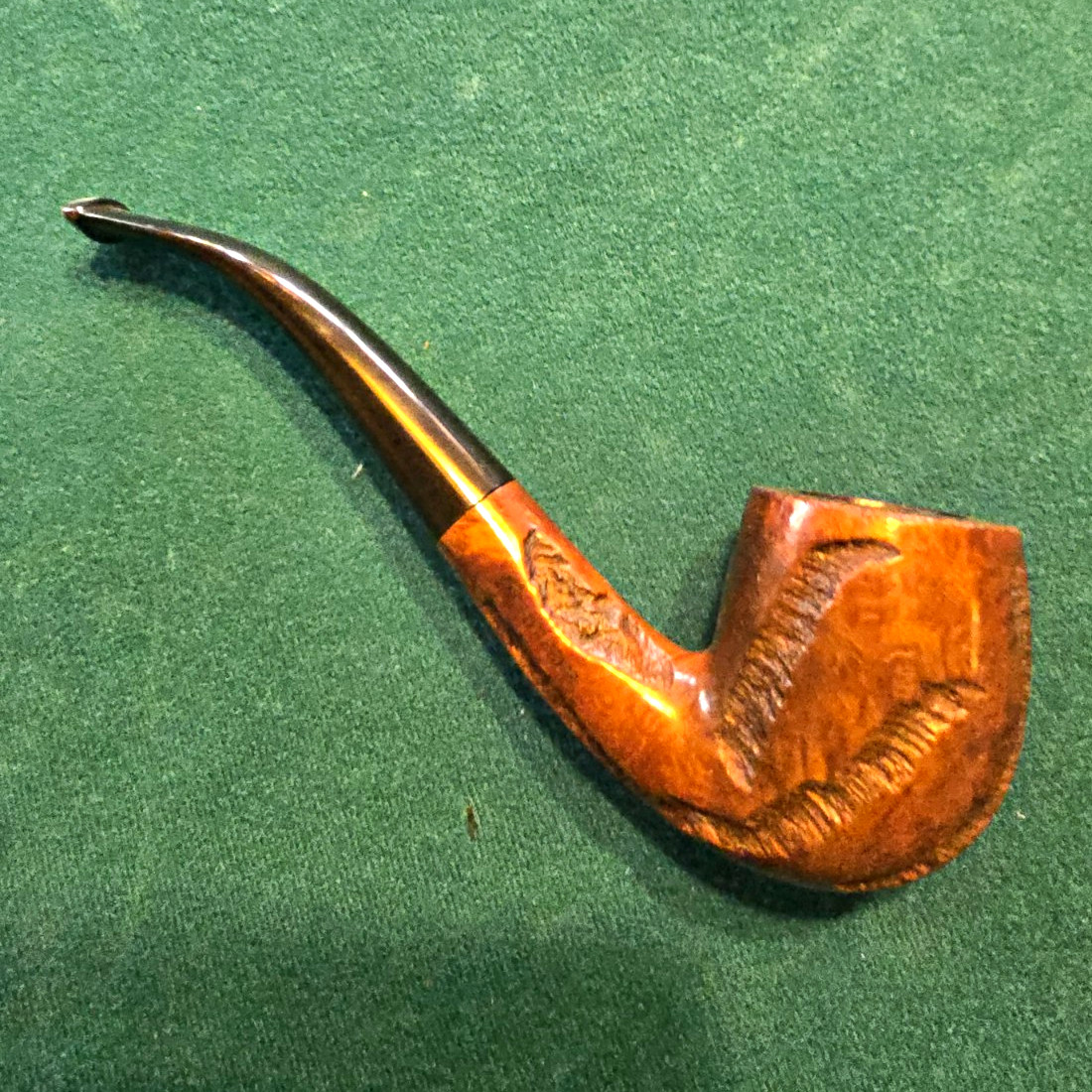 Vtg Kaywoodie Hand Made Super Grain Estate Pipe Briar Carved