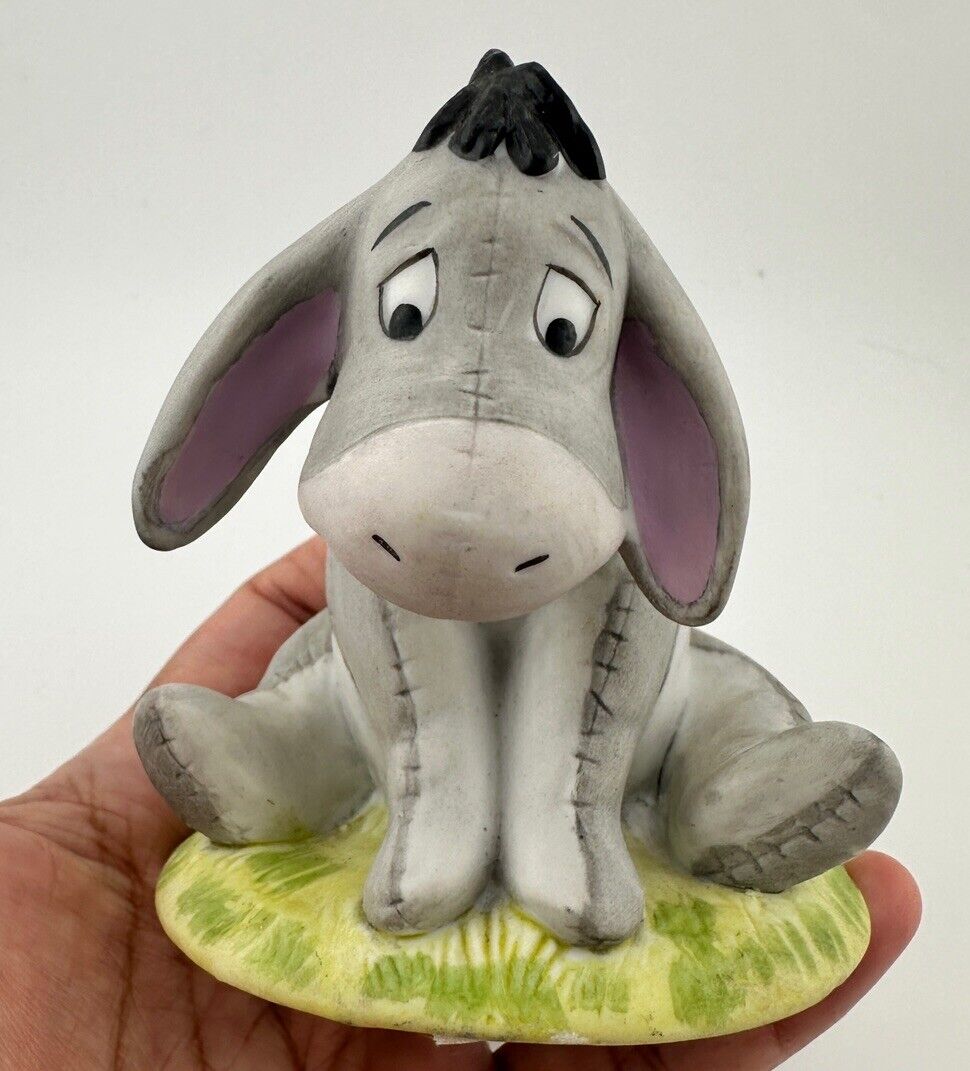 Vintage Disney Sitting Eeyore 3.5” Porcelain Winnie The Pooh Figurine