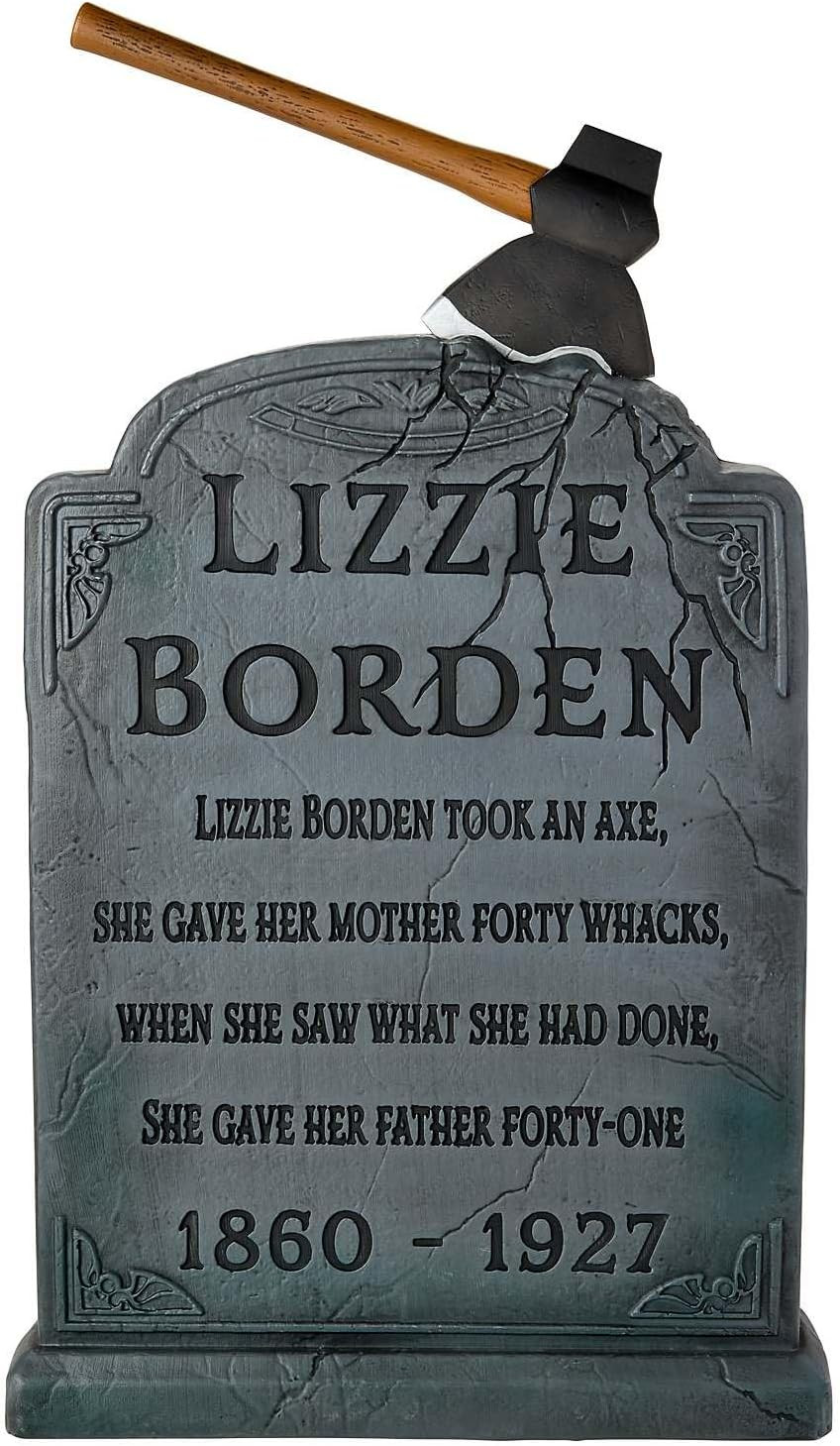 Spirit Halloween The Historic Lizzie Borden House Lizzie Borden Tombstone, Offic