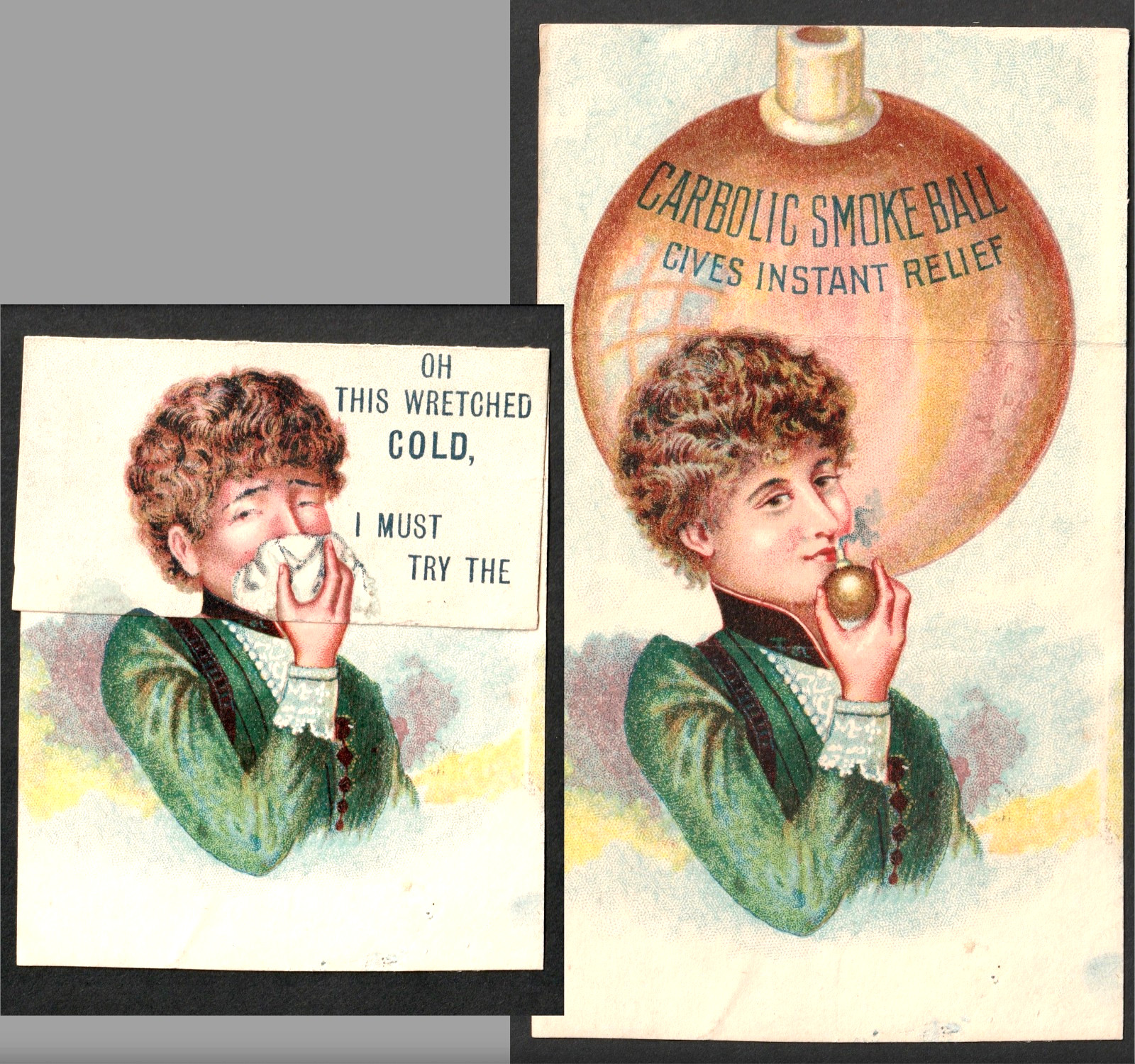 QUACK Carbolic Smoke Ball RARE Legal Law History Metamorphic Trade Card SR.M.cSb